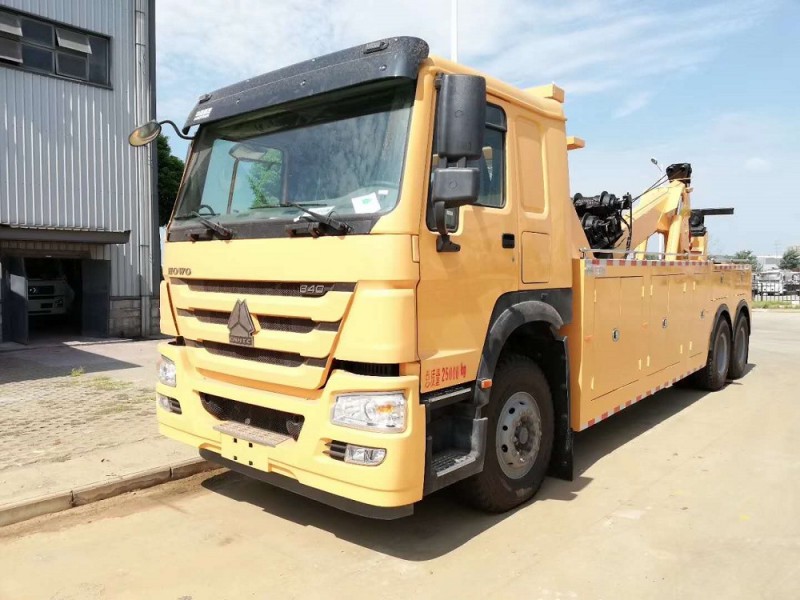 豪沃后八輪清障車拖吊聯體（一拖一）清障車