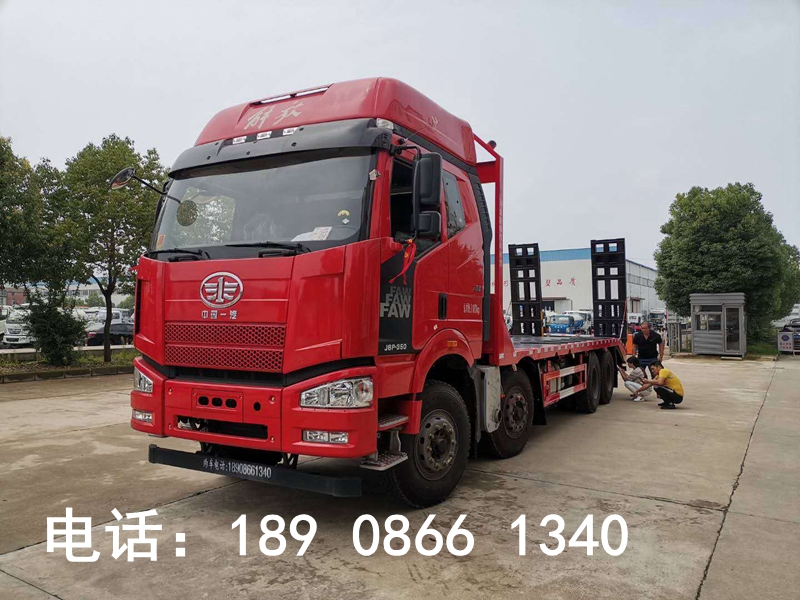 解放J6前四后八平板運(yùn)輸車圖片