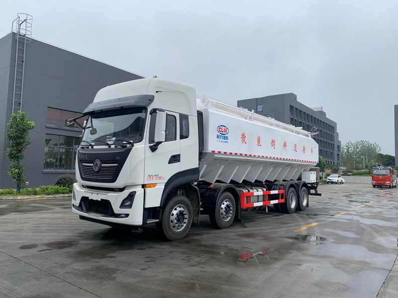 東風天龍前四后八散裝飼料車
